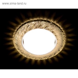 Светильник Ambrella light встраиваемый светодиодный, G5.3, 3Вт, цвет хром, d=85 мм