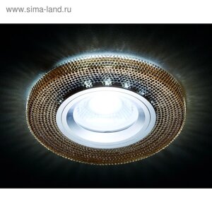 Светильник Ambrella light встраиваемый светодиодный, G5.3, 3Вт, цвет коричневый, d=65 мм