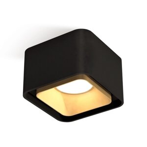 Светильник накладной Ambrella light, XS7833004, MR16 GU5.3, GU10 LED 10 Вт, цвет чёрный песок, золото песок
