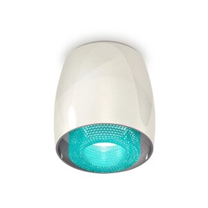 Светильник накладной с композитным хрусталём Ambrella light, XS1143011, MR16 GU5.3 LED 10 Вт, цвет серебро, голубой