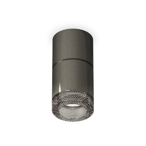 Светильник накладной с композитным хрусталём Ambrella light, XS7403062, MR16 GU5.3 LED 10 Вт, цвет чёрный хром, тонированный