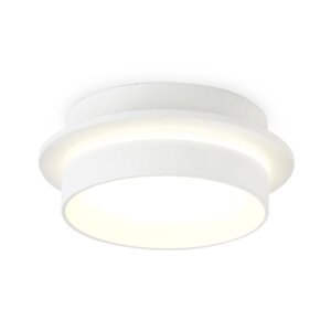 Светильник накладной со сменной лампой Ambrella light, Techno, TN5383, GX53, цвет белый песок, белый матовый