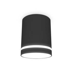 Светильник накладной точечный с акрилом Ambrella light, Techno, TN3204, GU5.3, цвет чёрный песок