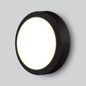 Светильник настенно-потолочный Elektrostandard, Circle LED 15 Вт, 170x170x60 мм, IP65, цвет чёрный