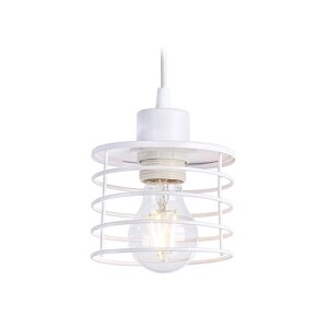 Светильник подвесной в стиле лофт Ambrella light, Traditional, TR8065, E27, цвет белый