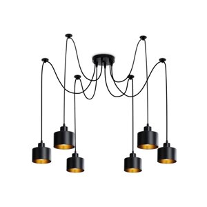 Светильник подвесной в стиле лофт Ambrella light, Traditional, TR8132, 6хE27, цвет чёрный