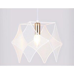Светильник подвесной в стиле лофт Ambrella light, Traditional, TR8420, E14, цвет белый, золото