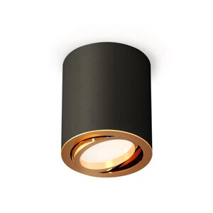 Светильник поворотный Ambrella light, XS7422003, MR16 GU5.3 LED 10 Вт, цвет чёрный песок, золото жёлтое