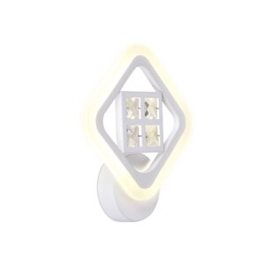 Светильник светодиодный настенный с хрусталём Ambrella light, Ice, FA284, LED, 15 Вт, 1125Lum, 3000-6400К, цвет белый