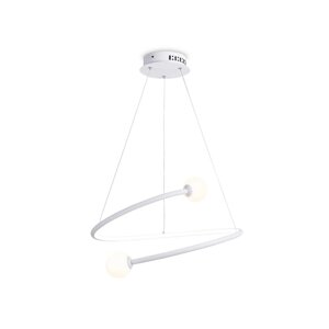 Светильник светодиодный подвесной с пультом управления Ambrella light, LineTech, FL66291, LED, 39 Вт, 2925Lum, 3000-6400К, цвет белый, белый матовый