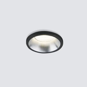 Светильник точечный светодиодный встраиваемый Elektrostandard, Mosy, 35х35х51 мм, 3Вт, LED, 240Лм, 4200К, цвет сатинированный никель, чёрный