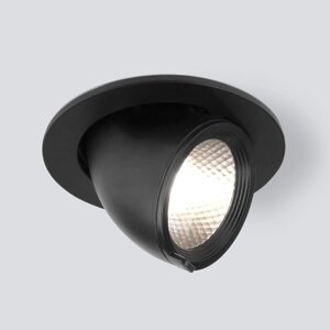Светильник точечный светодиодный встраиваемый Elektrostandard, Osellu, 90х90х75 мм, 9Вт, LED, 1119Лм, 4200К, цвет чёрный