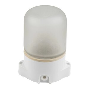 Светильник влагозащищенный Uniel, 60 Вт, E27, IP65, 137х107х84 мм, цвет белый