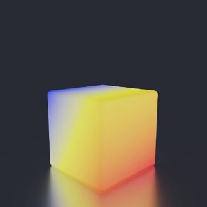 Светодиодный куб Piazza, 40 см, IP65, 220 В, свечение RGB