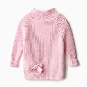 Свитер вязаный для девочки MINAKU, цвет розовый, рост 92-98 см