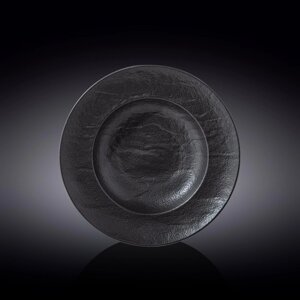 Тарелка глубокая Wilmax England Slate Stone, d=25.5 см, 350 мл, цвет чёрный сланец