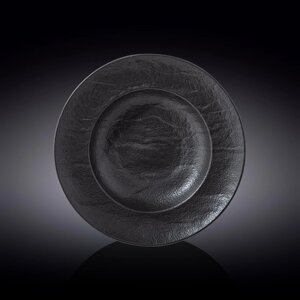 Тарелка глубокая Wilmax England Slate Stone, d=28.5 см, 500 мл, цвет чёрный сланец