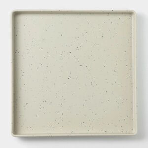 Тарелка «Мрамор», 24,52,5 см, цвет серый