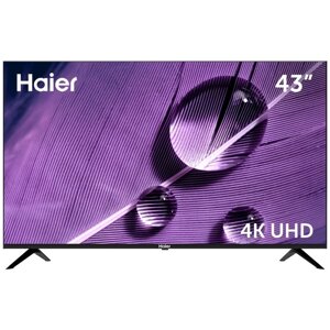 Телевизор haier SMART TV S1, 43", 3840x2160, DVB-T/T2/C/S2, HDMI 4, USB 2, smart TV, чёрный