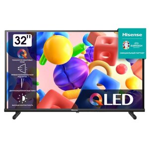 Телевизор hisense 32A5kq, 32", 1920x1080, DVB-T2/C/S2, HDMI 2, USB 2, smart TV, черный