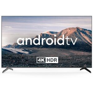 Телевизор LED Hyundai 75" H-LED75BU7006 Android TV Frameless черный 4K Ultra HD 60Hz DVB-T