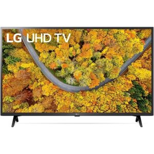 Телевизор LG 43UP76006LC, 43", 3840x2160, DVB-T2/C/S2, HDMI 2, USB 1, smart TV, чёрный