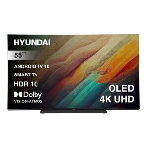 Телевизор OLED Hyundai 55" H-LED55OBU7700 Android TV Frameless черный/черный 4K Ultra HD 12