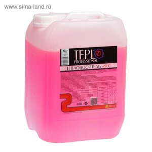 Теплоноситель TEPLO Professional- 65, основа этиленгликоль, концентрат, 10 кг