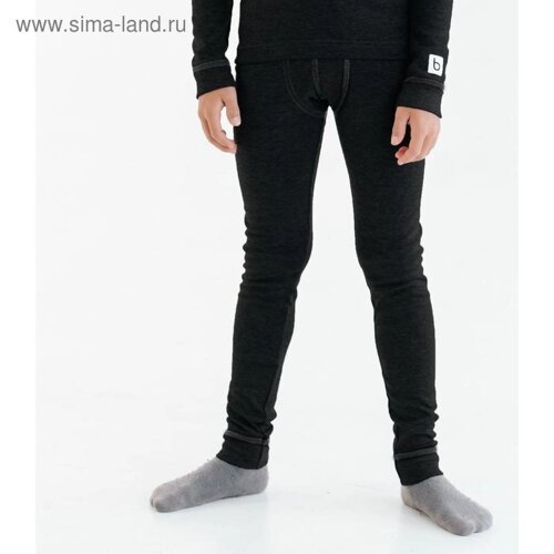 Термобелье-брюки для мальчиков «Даниэль», рост 110 см, цвет чёрный