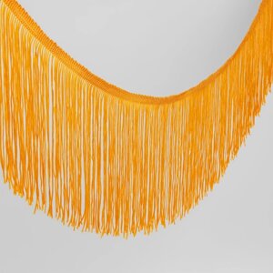 Тесьма декоративная «Бахрома», 15 см, 5 0,5 м, цвет золотисто-бежевый
