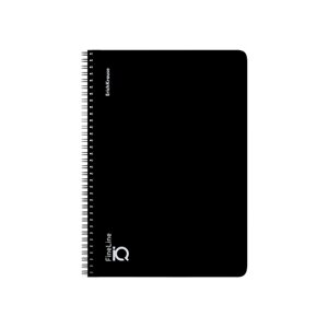 Тетрадь B5 100 листов, клетка на спирали, ErichKrause, "IQ FineLine Classic" пластиковая обложка черная