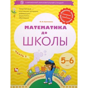 Тетрадь дошкольника. ФГОС ДО. Математика до школы 5-6 лет, Часть 2. Султанова М. Н.