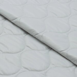 Ткань плащевая стежка, ширина 150 см, цвет серый перламутр