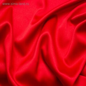 Ткань плательная, сатин гладкокрашенный, ширина 150 см, цвет красный