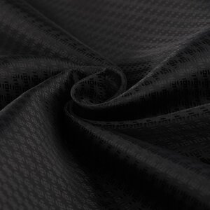 Ткань подкладочная «Ромб», 100 % полиэстер, 1 1,4 м, цвет чёрный