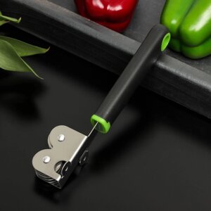 Точилка для ножей Доляна Lime, 18,33,5 см, цвет чёрно-зелёный