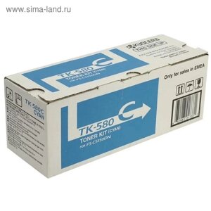 Тонер Картридж Kyocera 1T02KTCNL0 TK-580C голубой для Kyocera FS-C5150DN (2800стр.)