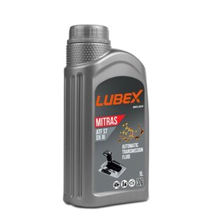 Трансмиссионное масло LUBEX mitras ATF ST DX III, синтетическое, для акпп, 1 л