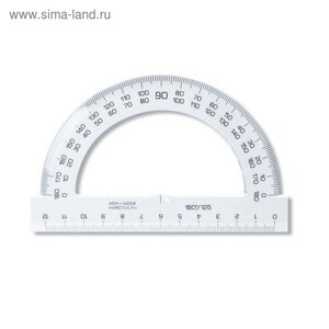 Транспортир 180°12.5 см, Koh-I-Noor прозрачный