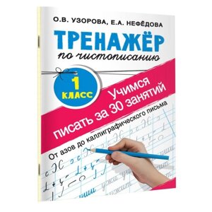 «Тренажёр по чистописанию. Учимся писать всего за 30 занятий, 1 класс. От азов до каллиграфического письма», Узорова О. В., Нефедова Е. А.