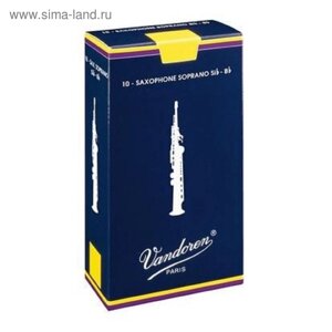 Трости Vandoren SR204 для саксофона Сопрано Традиционные №4 (10шт)