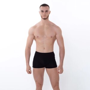 Трусы боксеры мужские, цвет чёрный, размер 50-52