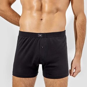 Трусы мужские шорты, цвет черный, размер 58 (4XL)