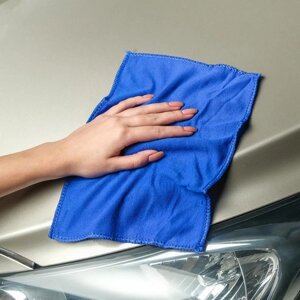 Тряпка для мытья авто, Grand Caratt, микрофибра 2030 см, синяя