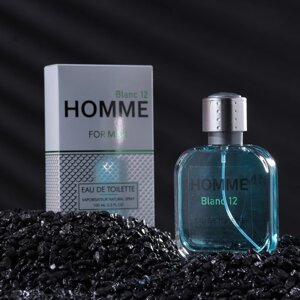 Туалетная вода мужская Homme Blanc 12, 100 мл (по мотивам Lacost 12.12 Blanc)