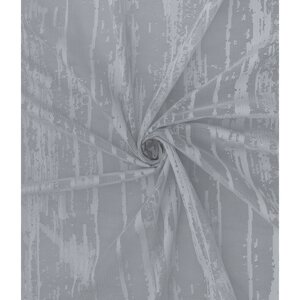 Тюль «Дождь», размер 200x260 см, цвет серый
