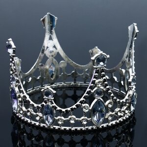 Украшение для торта "Корона", цвет серебро