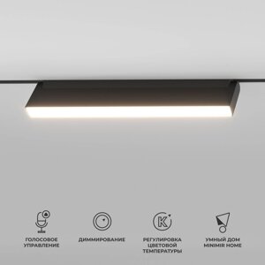 Умный трековый светильник Elektrostandard, Slim Magnetic, 101х327х23 мм, 18Вт, LED, 1350Лм, 2700-6500К, цвет чёрный