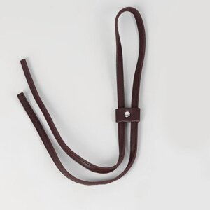 Утяжка для сумки, 85 0,8 см, цвет коричневый/серебряный