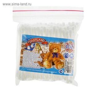 Ватные палочки Teddyland, 100 шт.